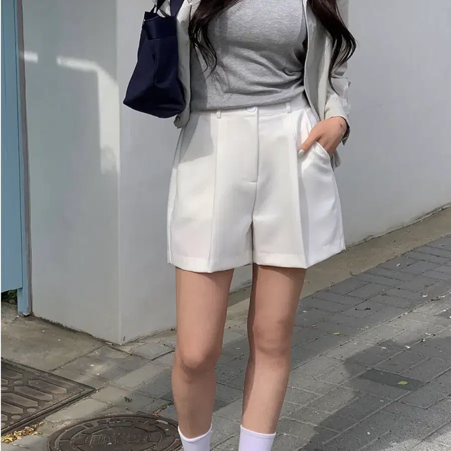 여자 반바지 핀턱 숏팬츠 M사이즈