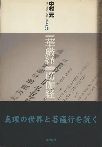 현대어역 대승불전 나카무라 하지메 화엄경 능가경 5
