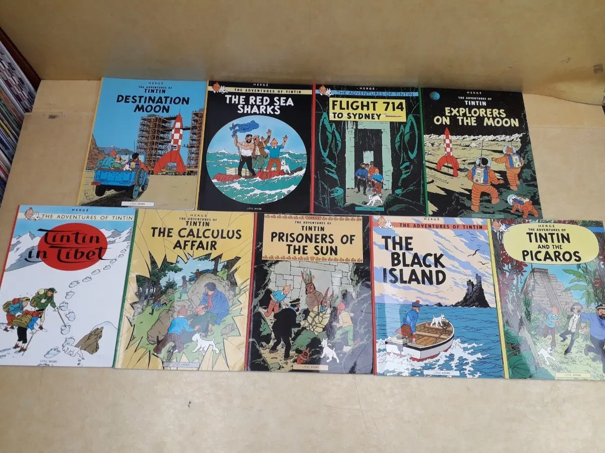 LITTLE BROWN 에르제 지음 THE ADVENTURES OF TINTIN 시리즈