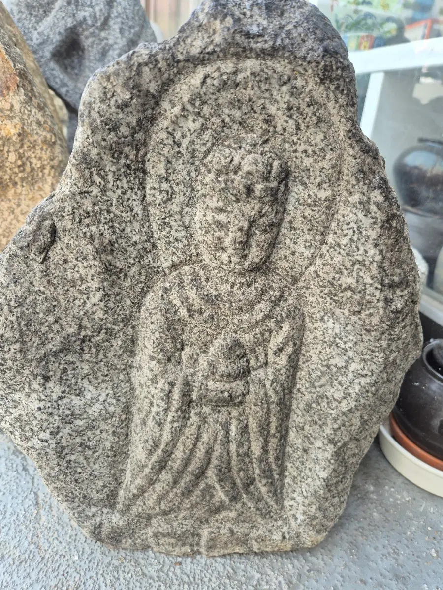 약사여래 석조여래입불상 20년소장품