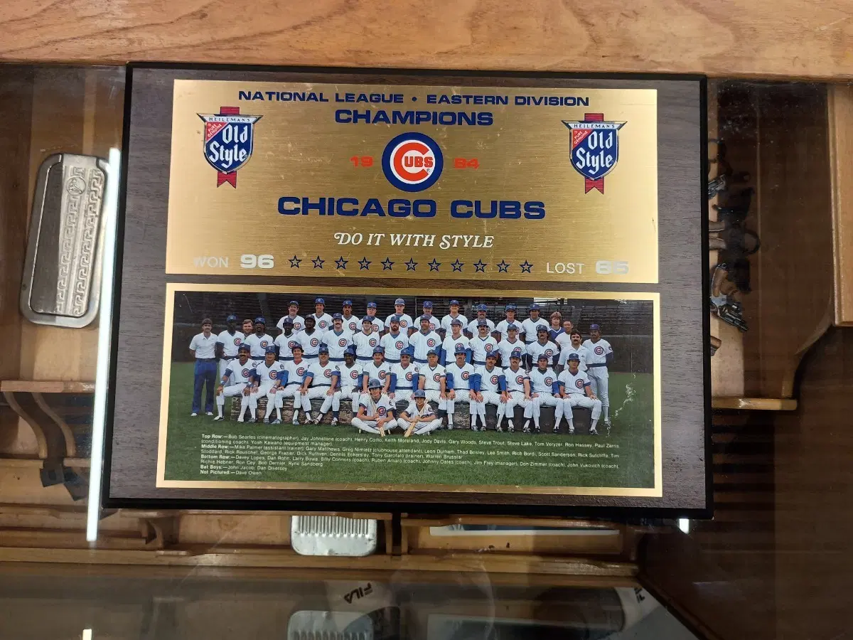 1984년 시카고 컵스(Chicago Cubs)의 내셔널 리그 동부 지구 우승 기념패