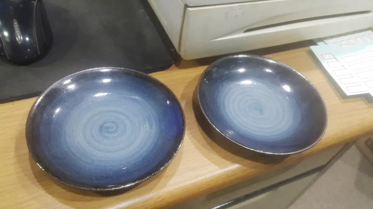 지름 13 cm 예술도자 접시 5개 세트
