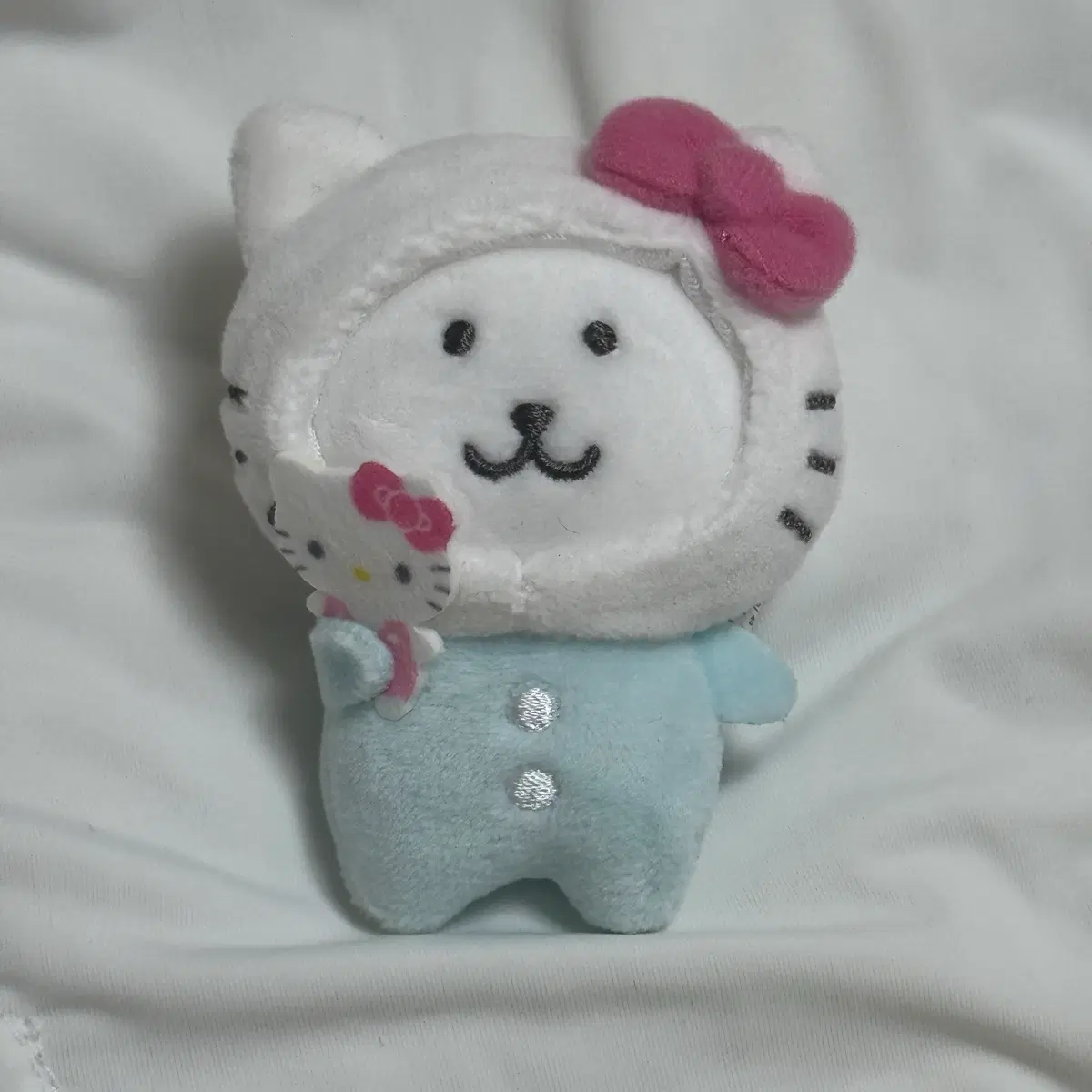산리오 나가노 농담곰 키티 브로치 뱃지 정품