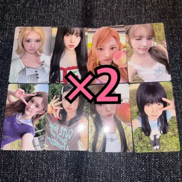 Hearts2Hearts 트레이딩 카드 타워 레코드 특전 8종 컴프 x 2