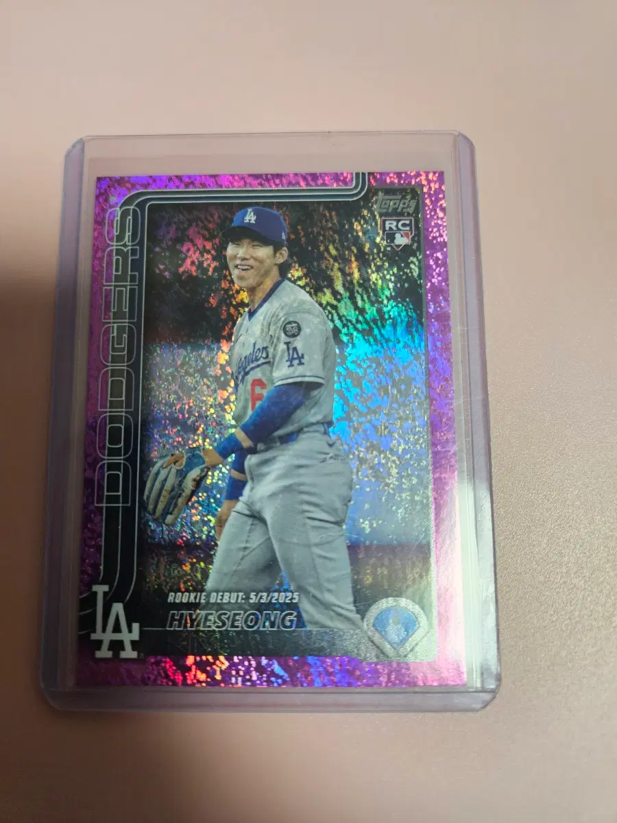 김혜성 2025 Topps Pink Foil 루키 카드