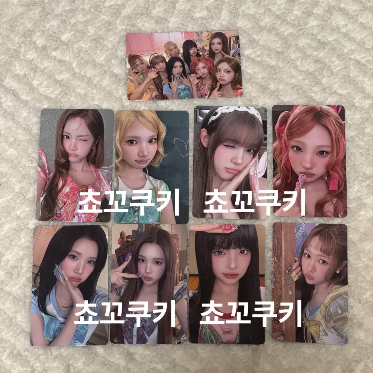 Hearts2Hearts h2h 하츠투하츠 하투하 ICONIC HEART 일본 타워레코드 럭드 럭키드로우 포카