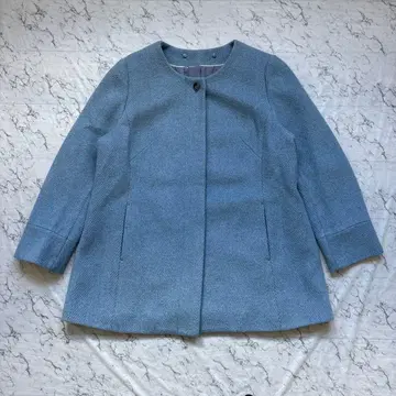 ensuite 코트 울 코트 이탈리아 원단 블루 계열 노카라 가을/겨울 고급
