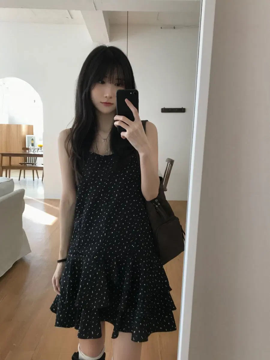 키튼 아이비 플라워 원피스