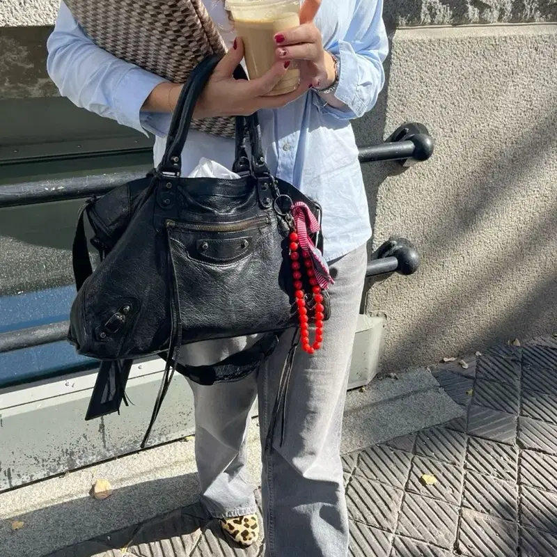 Balenciaga 발렌시아가 시티백 모터백 블랙 미디움 상태 A-