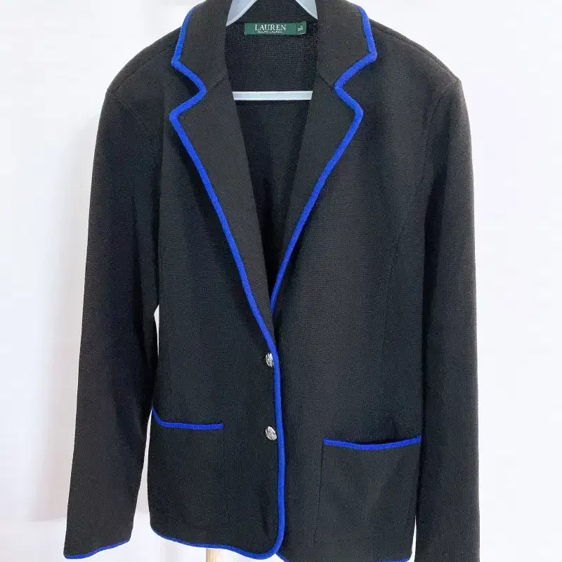 몽빈티지(M)폴로랄프로렌여자코튼투버튼니트자켓