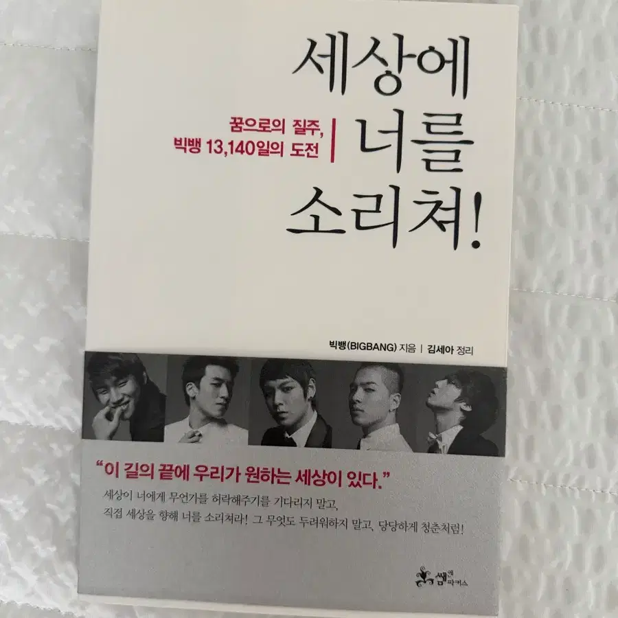 빅뱅 책 세상에 너를 소리쳐