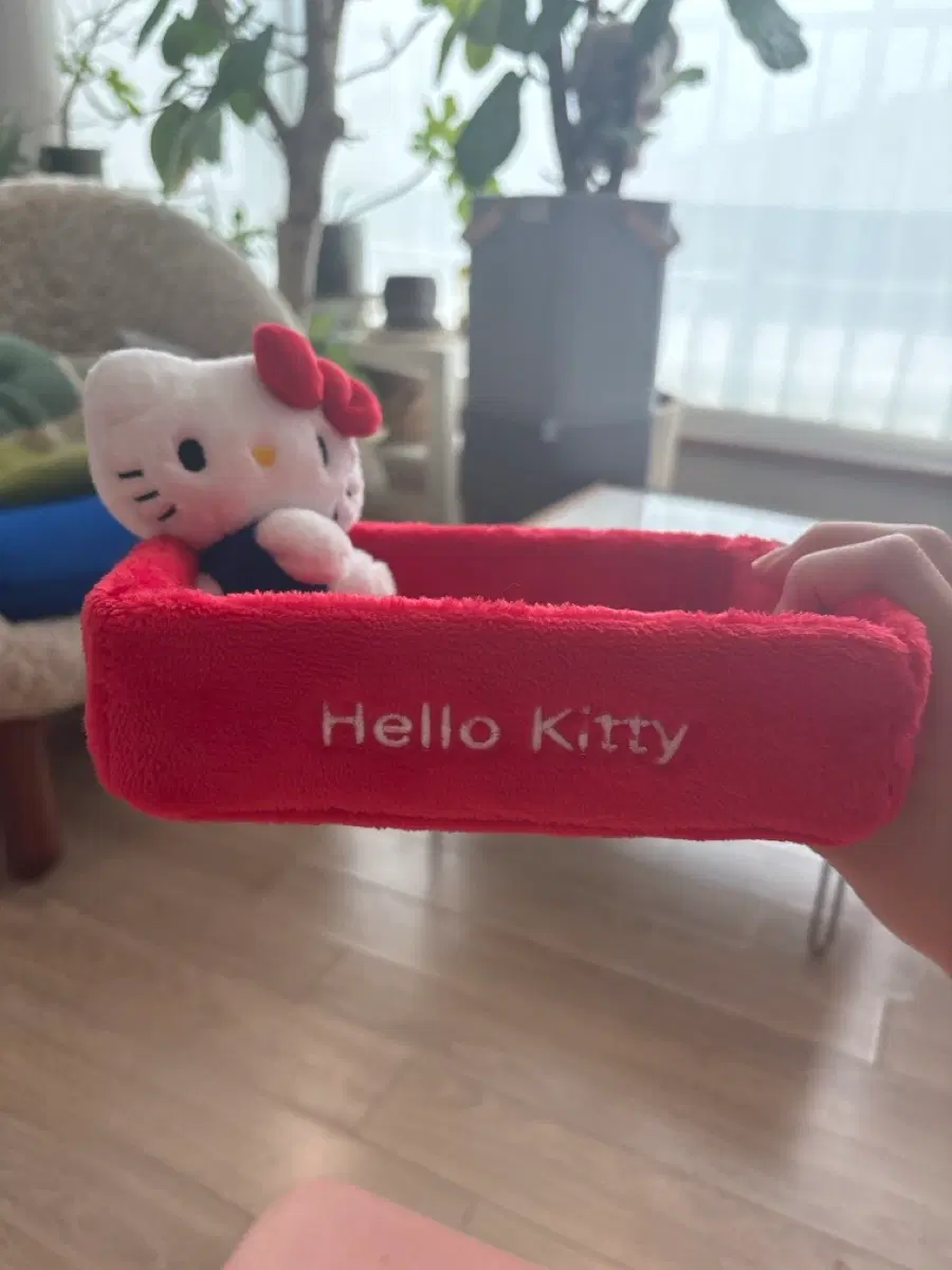 헬로키티 인형재질 보관함