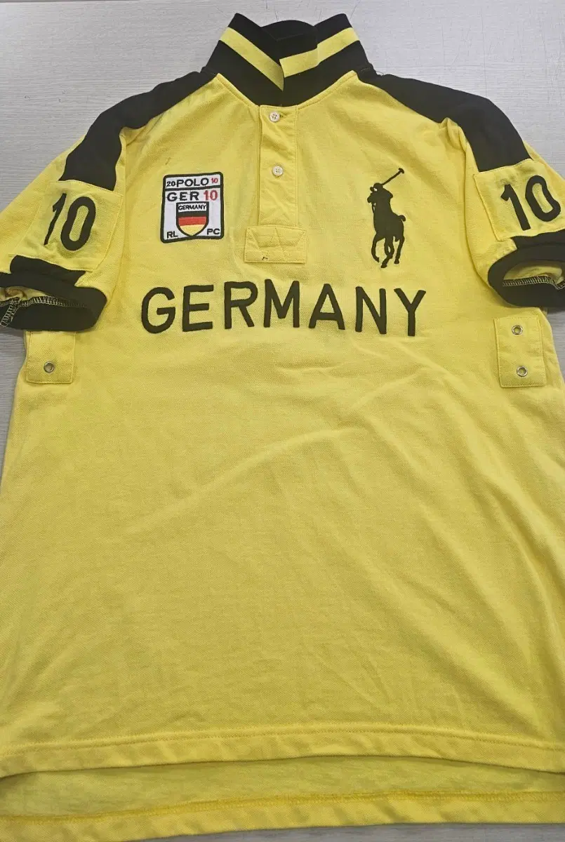 폴로 랄프로렌 져지 폴로셔츠 옐로우 GERMANY L사이즈