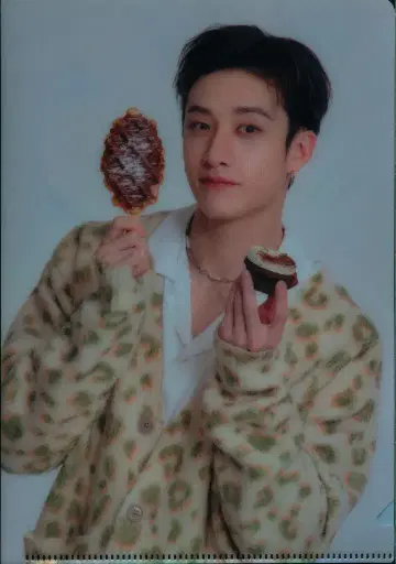 StrayKids 2023 FamilyMart 콜라보 BangChan 미니 클리어 파일