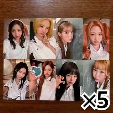 Hearts2Hearts 보통 봉입 트레이딩 카드 8종 컴프 x 5