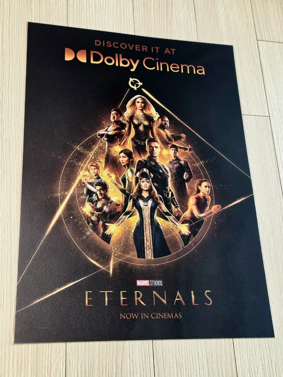 [전용박스포장]영화 마블 이터널스 돌비시네마 DOLBY 포스터(A3)
