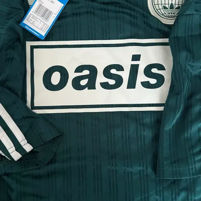 아디다스 오아시스 oasis 그린 사커 저지 2xl 미착용 새상품 택채