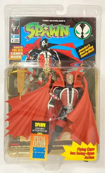 TODD TOYS 포즈 액션 피규어 스폰 / 스페셜 리미티드 에디션 (햄버거 헤드) 6인치