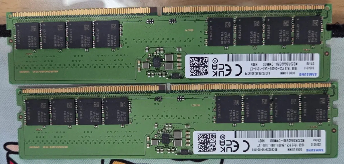 삼성 DDR5 16GB PC5-5600 2개 세트