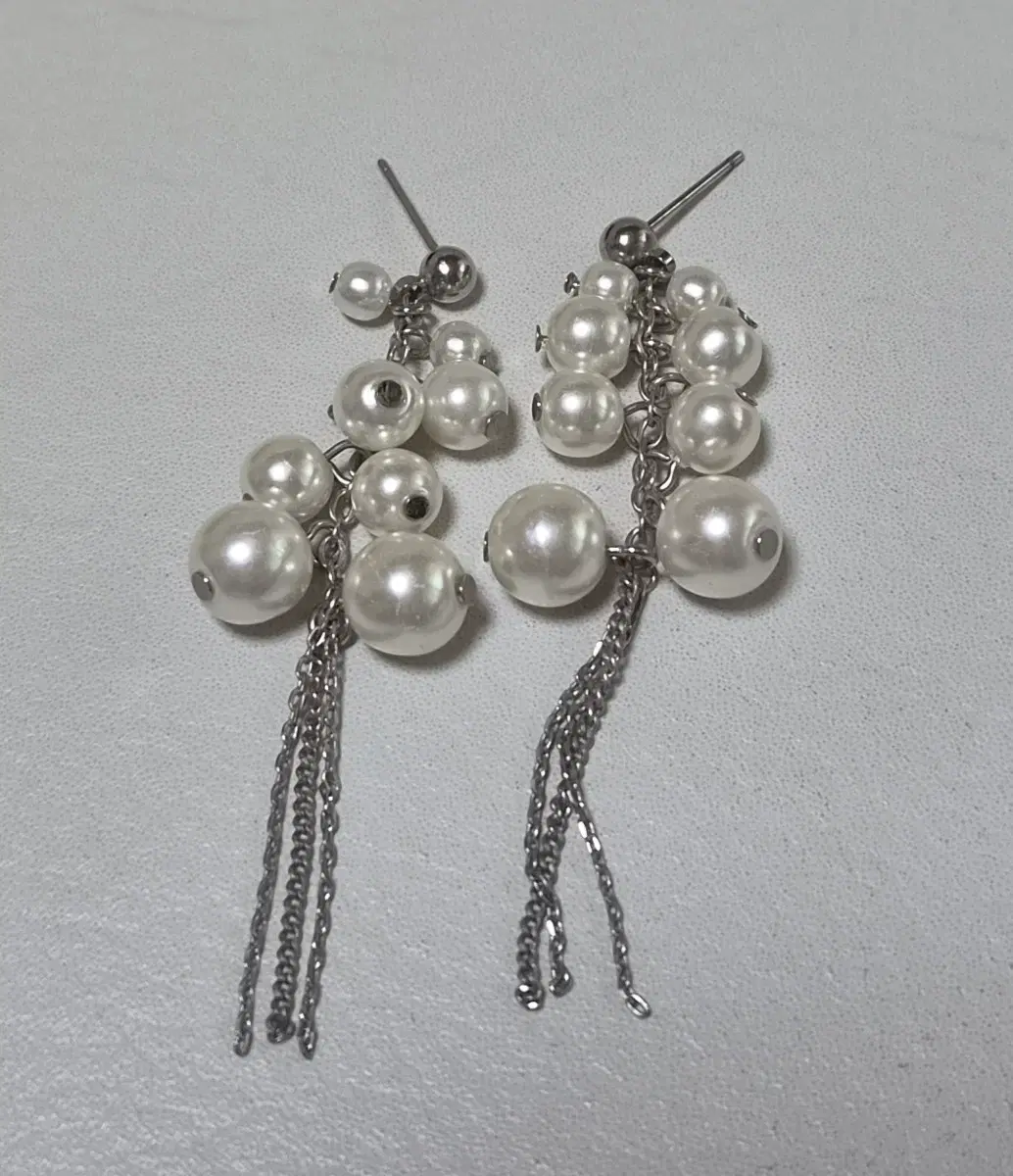 진주 드롭 귀걸이