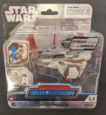 JAZWARES MICRO GALAXY SQUADRON OBI-WANS JEDI INTERCEPTOR 56A