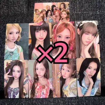 Hearts2Hearts 트레이딩 카드 타워 레코드 럭키 드로우 9종 컴프 x 2
