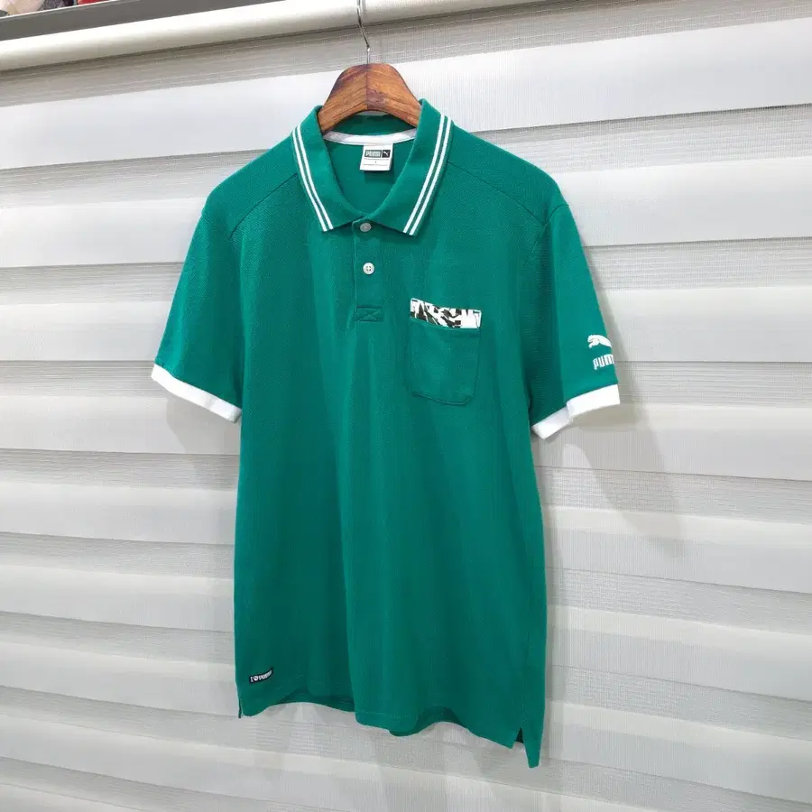 일본판 PUMA 반팔 카라티- L