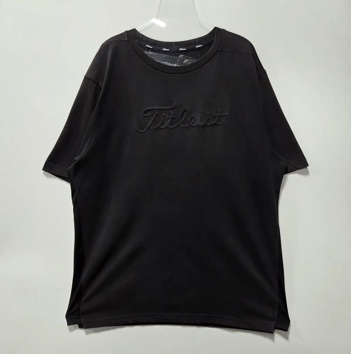 타이틀리스트 블랙 골프 반팔 티셔츠 XL 26081006