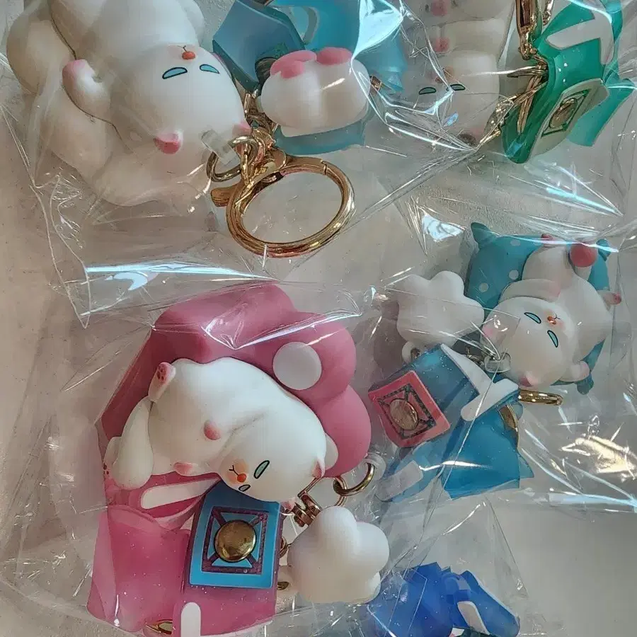 귀여운 고양이 키링 세트
