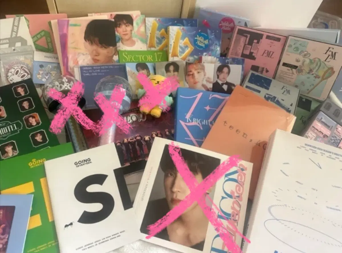 세븐틴 굿즈 일괄 판매
