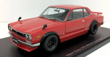 AUTOart 1/18 밀레니엄 닛산 스카이라인 GT-R KPGC10 튜닝 버전 레드 77444