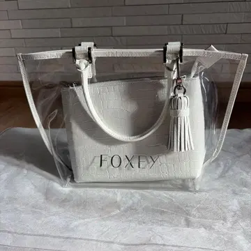 FOXEY 클리어백 핸드백