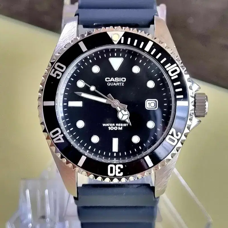 빈티지 극미품 서브마리너 CASIO MTD-1010D 흑새치 청새치 백새치 밀리터리 군사워치 다이버 카시오시계