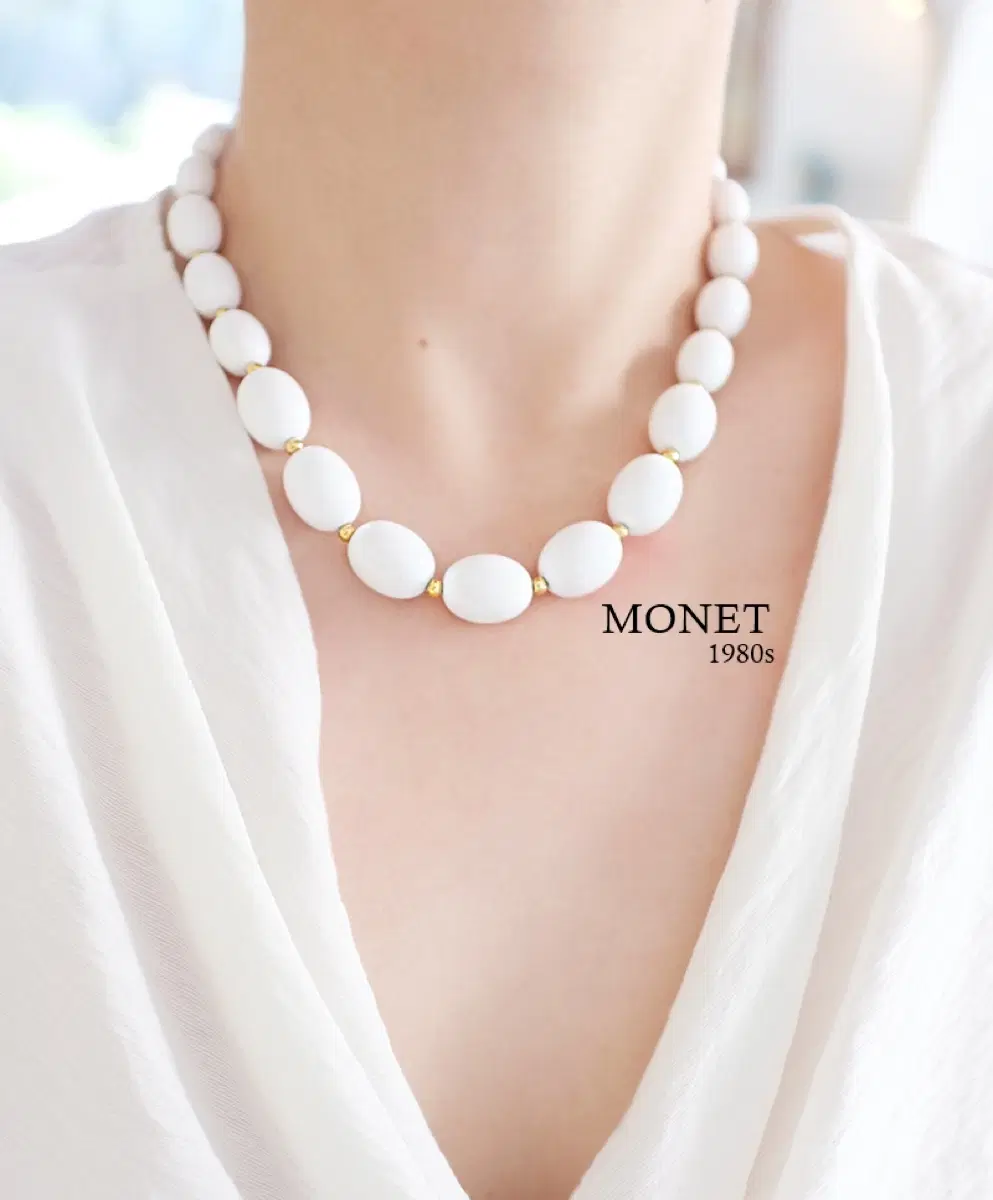 1980년대 Monet 비즈 빈티지목걸이