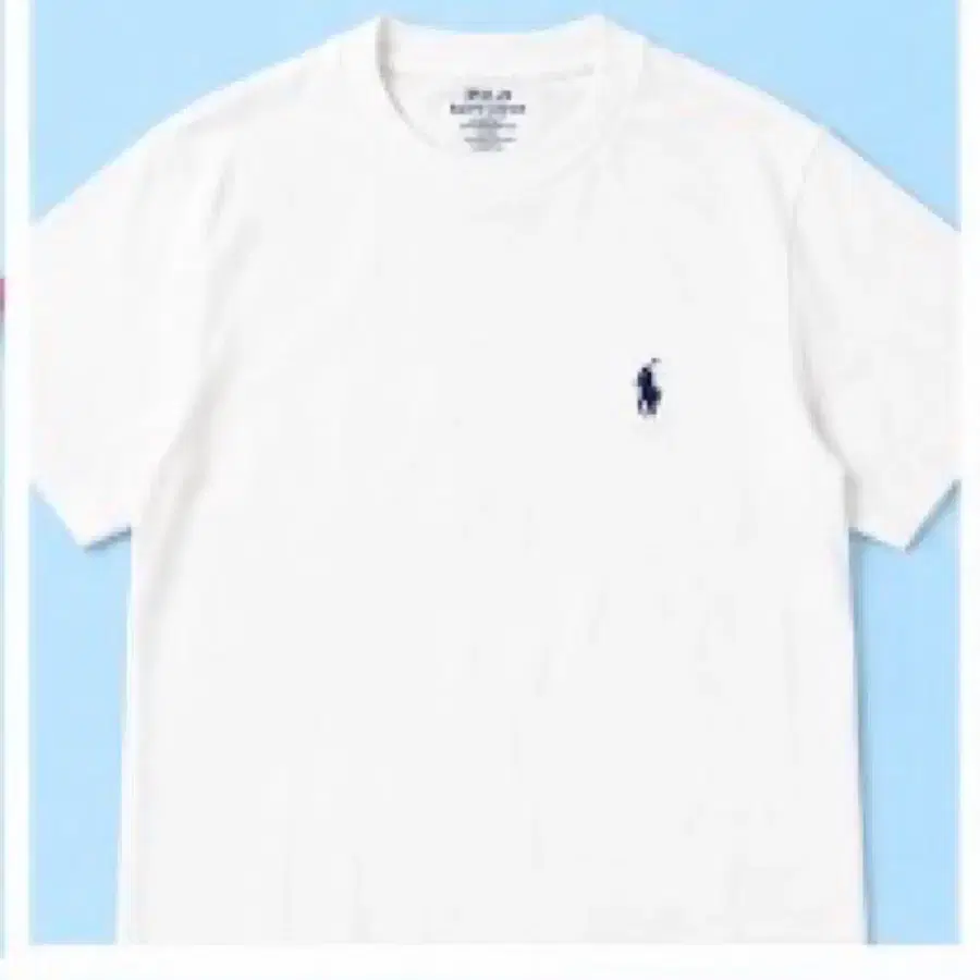 폴로 랄프로렌 화이트 반팔티 L-XL 면티 기본티 박스티