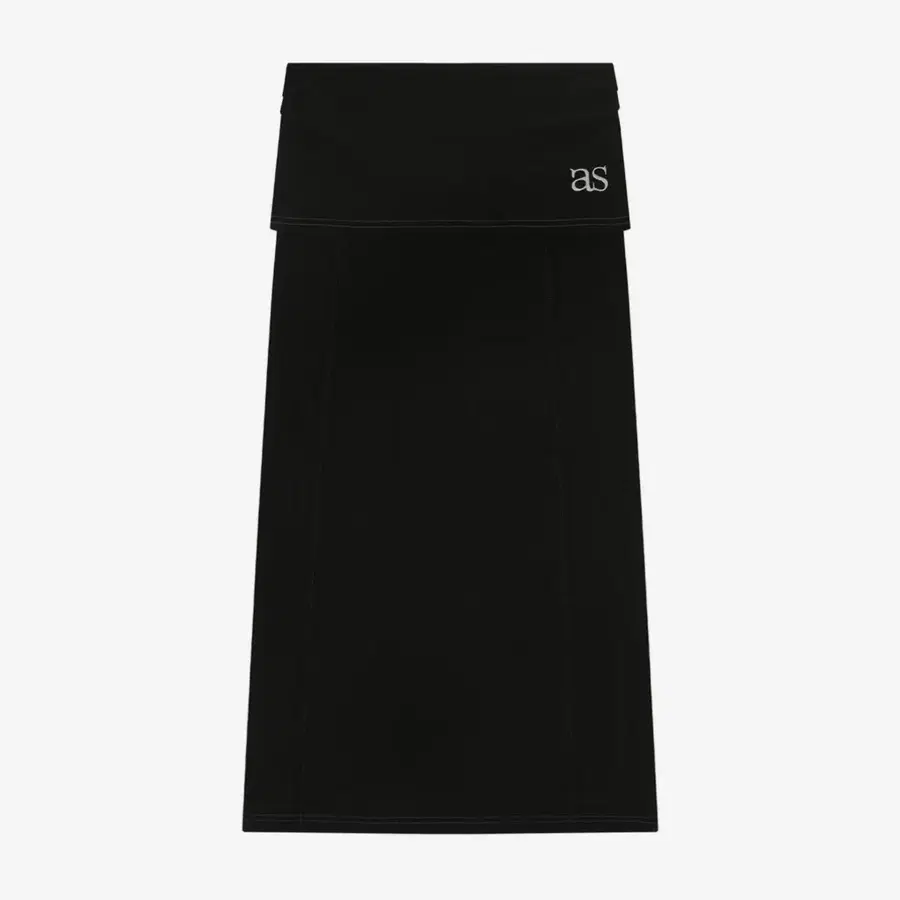애즈온 DEWY LONG SKIRT / BLACK