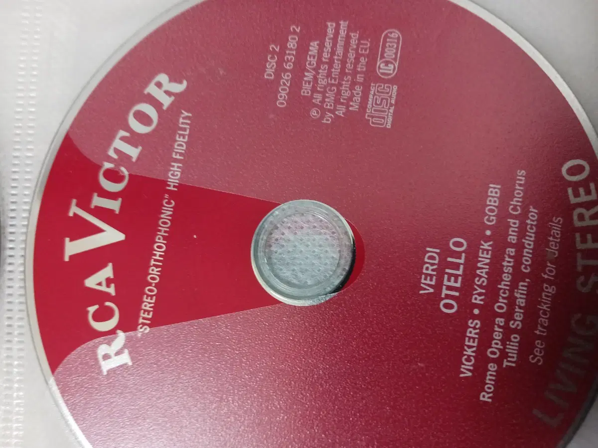 RCA Victor 오텔로 CD 디스크 2포함 다양한 장르