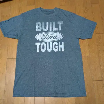 [ Tee Luv ] Ford 로고 프린트 티셔츠 블루 그레이 L