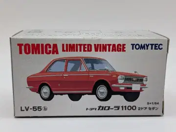 토미텍 TOMICA LIMITED VINTAGE 도요타 코롤라 1100 2도어 세단 (레드) LV-55b