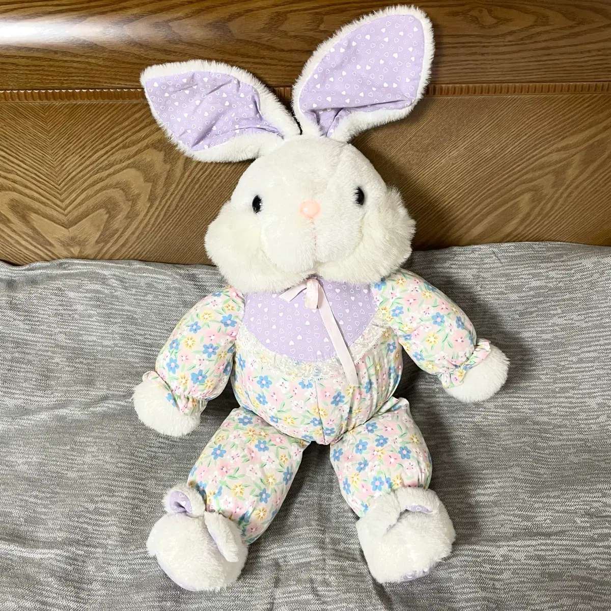 엔틱 연보라 파자마 빈티지 토끼 인형 페어리 고전인형