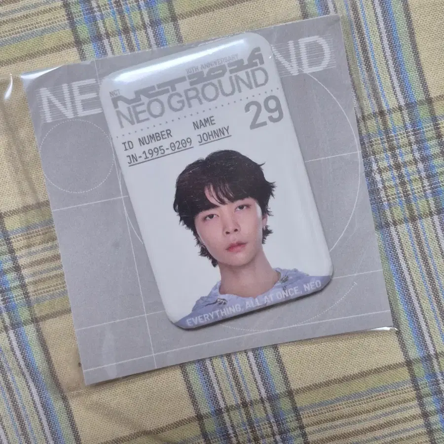 NCT127 네오 그라운드 ID 캔뱃지 쟈니 Neo ground