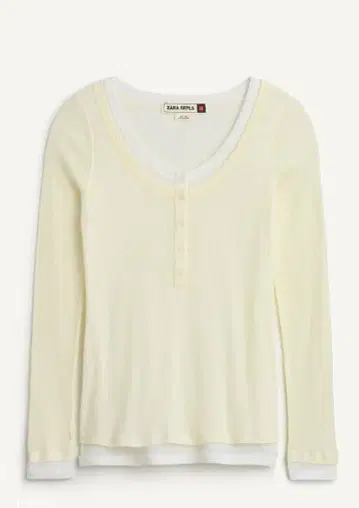 ZARA 코튼 더블 T셔츠