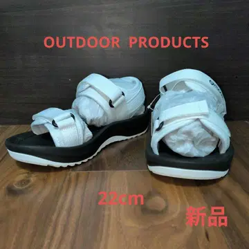 새상품 미사용 OUTDOOR PRODUCTS 스포츠 샌들 화이트 경량