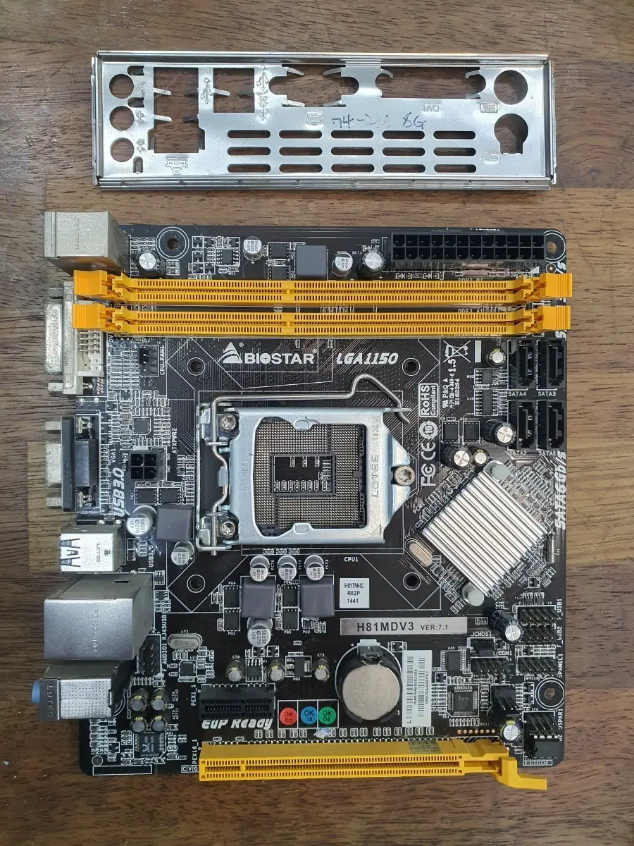 BIOSTAR H81MDV3 메인보드 LGA1150