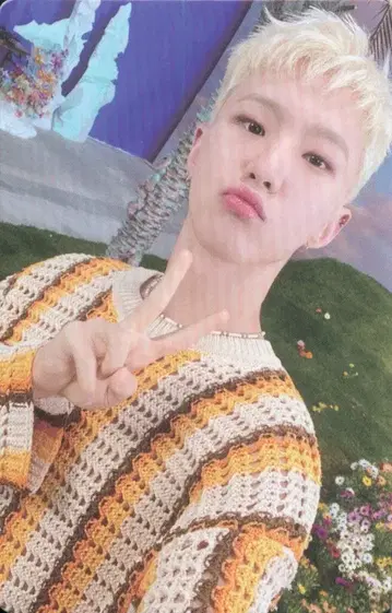SEVENTEEN SECTOR 17 HOSHI 트레이딩 카드 핑크 노랑