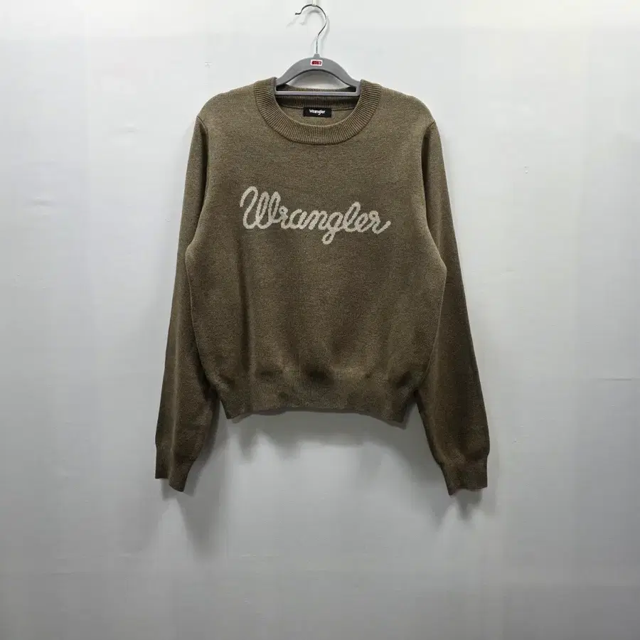 0163 [wrangler]랭글러 로프로고 니트 브라운 컬러M
