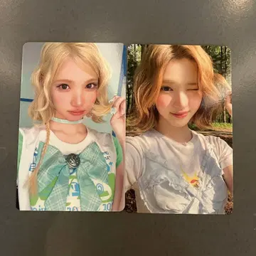 hearts2hearts HMV 럭키 드로우 지우 2장