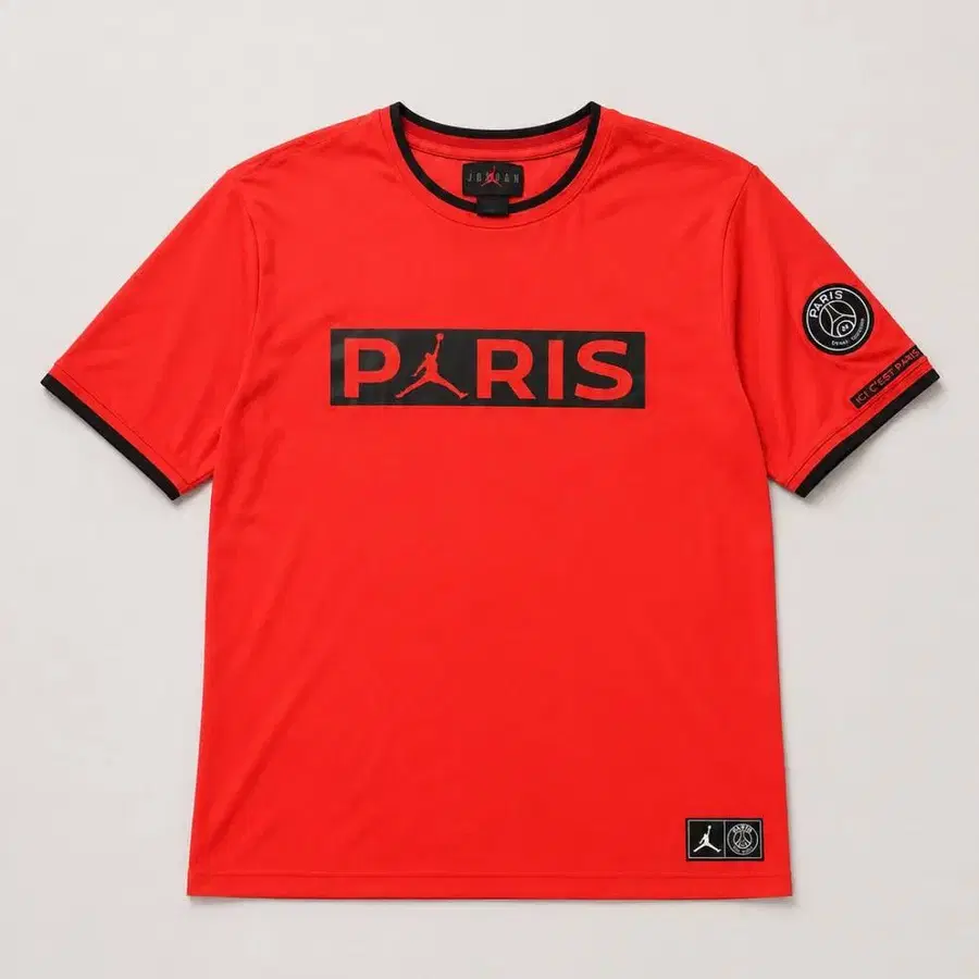 Jordan 조던 PSG 레드 라운드 반팔