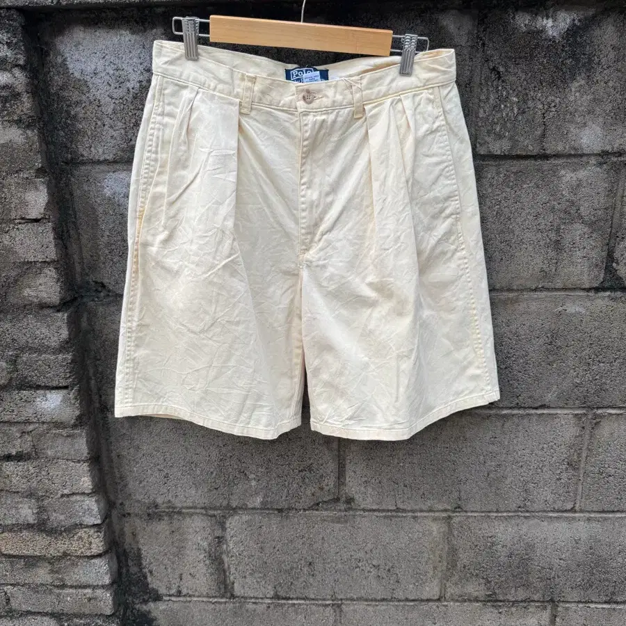 90s 폴로 랄프로렌 빈티지 올드라벨 투턱 치노 쇼츠 반바지 32