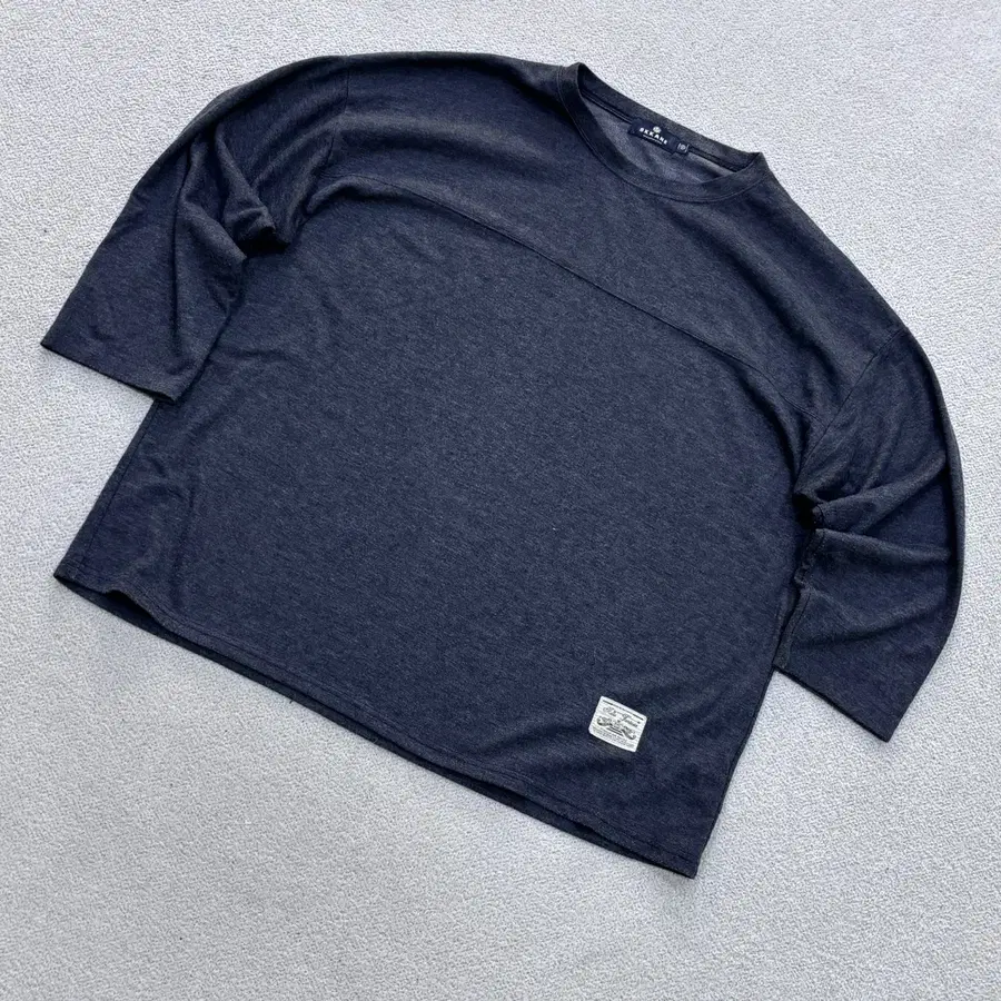 2XL 오까네 남성 빈티지 트임 긴팔 티셔츠 0626E